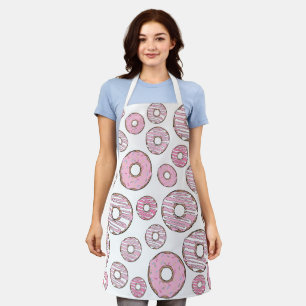 Tablier Motif De Donuts, Donuts Roses, Saupoudrages