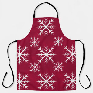 Tablier motif de flocons de neige - conception du pôle Nor