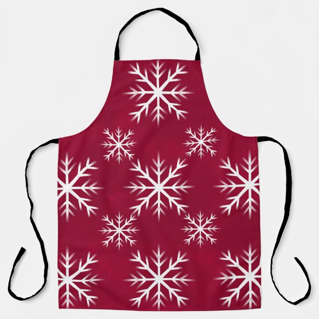 Tablier motif de flocons de neige - conception du pôle Nor (Recto)