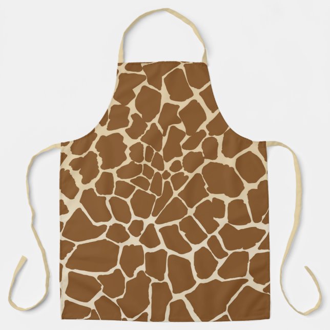 Tablier Motif de fourrure Giraffe Imprimer (Recto)