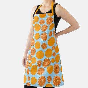 Tablier Motif de fruits orange