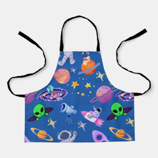 Tablier Motif de fusée Astronaut Planet