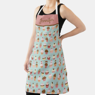 Tablier Motif de gâteau sucré pour boulangers