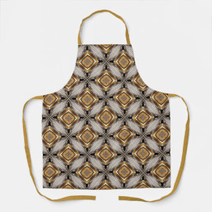 Tablier Motif de kaléidoscope de bronze d'or