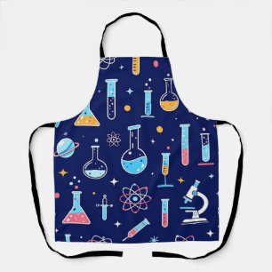 Tablier Motif de laboratoire scientifique coloré de chimie
