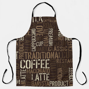 Tablier Motif de l'expérience café sans couture