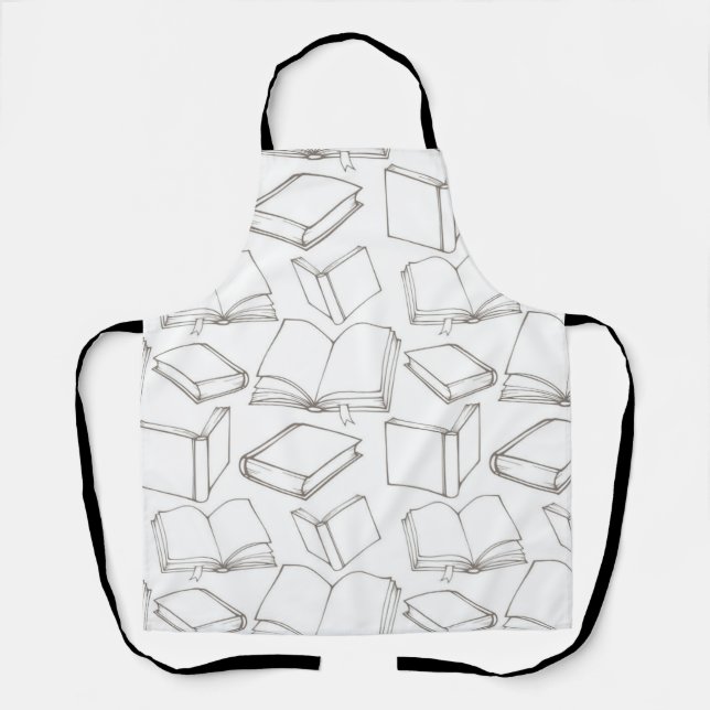 Tablier Motif de livre (Recto)