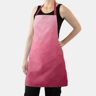 Tablier Motif de maillage géométrique rose rose clair
