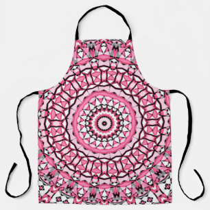 Tablier Motif de mandala ronde en verre vitrage style mosa