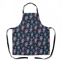 Motif de méduses colorées Apron