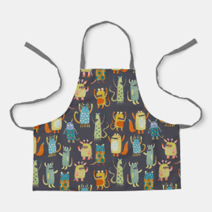 Tablier Motif de monstres amusants