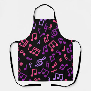 Tablier Motif de notes musicales