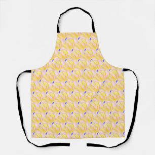 Tablier Motif de pétale de fleur jaune beurre doux