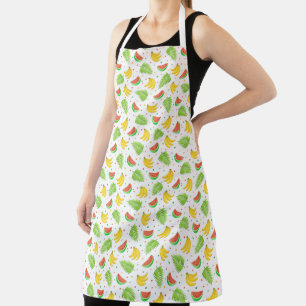 Tablier Motif de Pointe Polka aux fruits tropicaux
