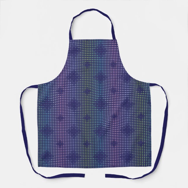 Tablier Motif de points holographiques Iridescente (Recto)
