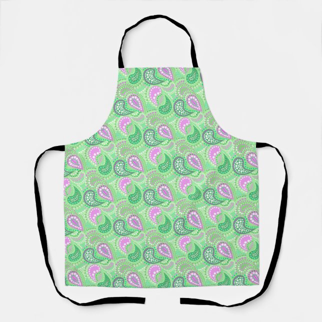 Tablier Motif de pois abstrait de concombres turcs (Recto)