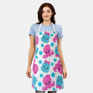 Tablier Motif de poulpe, poulpe mignonne, Animaux de mer