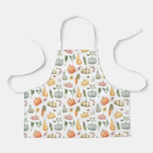 Tablier Motif de récolte d'automne Watercolor
