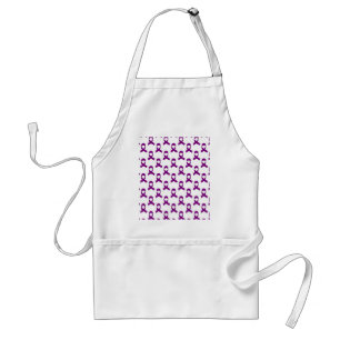 Tablier Motif de ruban violet