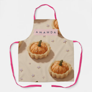 Tablier Motif de tarte à la citrouille fantaisiste personn