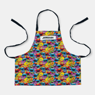 Tablier Motif d'équipage de la rue Sesame