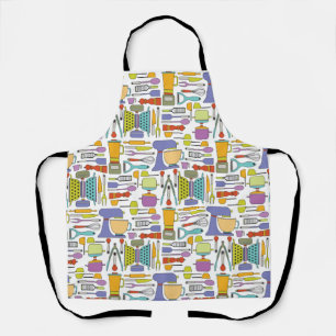 Tablier Motif d'équipement de Cuisine, gadgets et ustensi