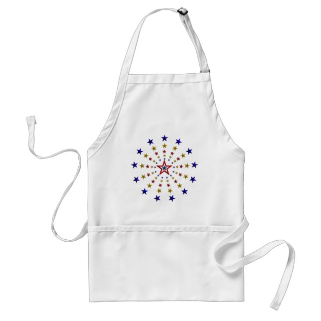 Tablier Motif des étoiles patriotiques (Devant)