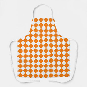 Tablier Motif diamant Orange White Checker