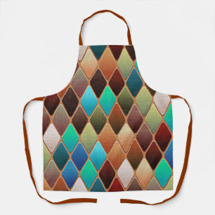 Tablier Motif Diamond coloré