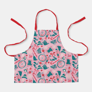 Tablier Motif d'icône encadrée Elf Holiday