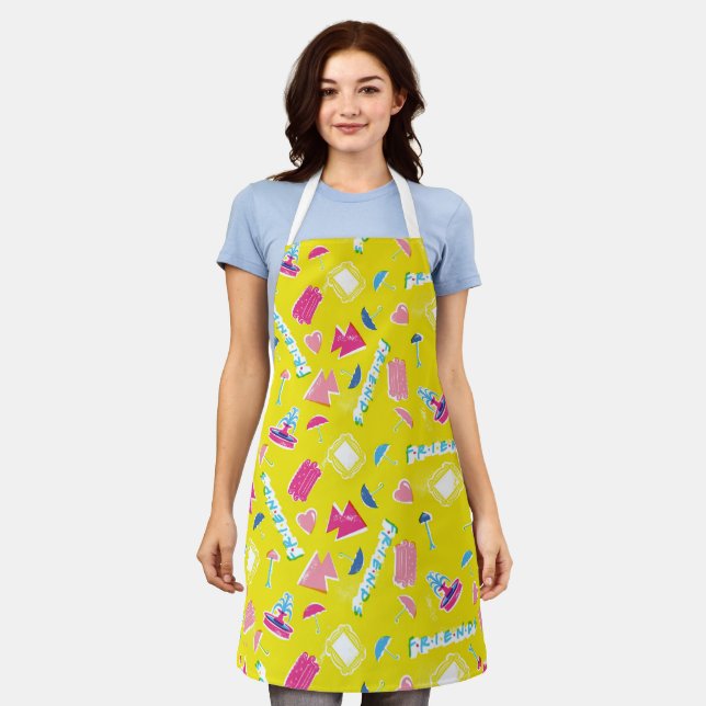 Tablier Motif d'icône Neon FRIENDS™ (Porté)