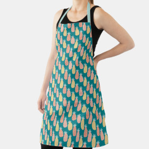 Tablier Motif Doodle d'ananas