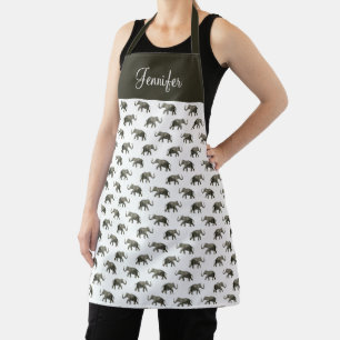 Tablier Motif éléphant vintage mignon