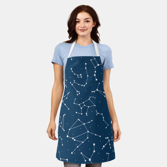 Tablier Motif étoile Constellation (Porté)