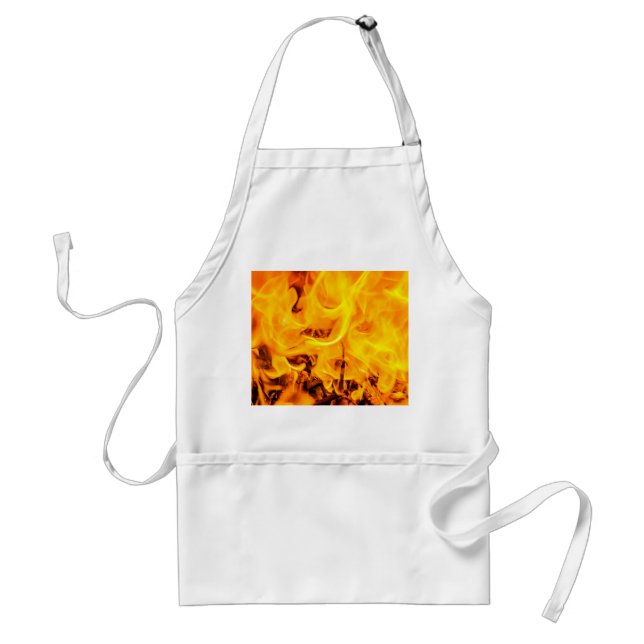 Tablier Motif Feu Et Flames (Devant)