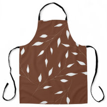 Tablier motif feuille