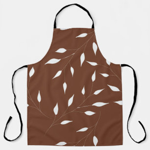 Tablier motif feuille