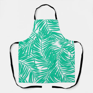Tablier motif feuille