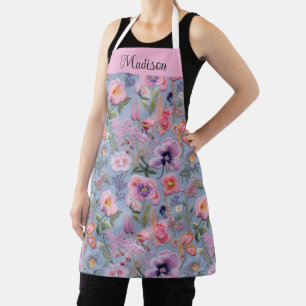 Tablier Motif floral brodé