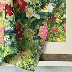 Tablier Motif Floral de l'aquarelle de printemps