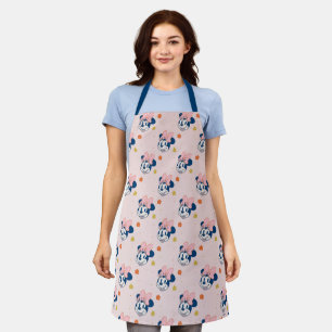 Tablier Motif floral de Minnie Mouse souriante