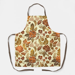 Tablier Motif floral Heritage Copper Warm Gold