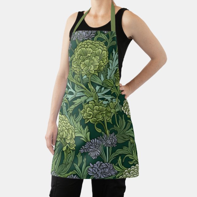 Tablier Motif floral sans couture de style William Morris (Insitu)