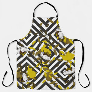 Tablier Motif floral tendance. Motif sans soudure isolé.