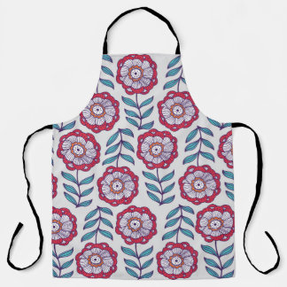 Tablier Motif fluide floral, texture sans fin avec flux