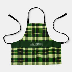 Tablier Motif géométrique britannique Green Plaid Mesh