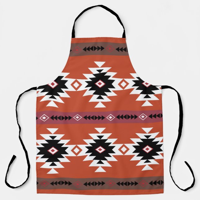 Tablier Motif géométrique coloré Aztec (Recto)