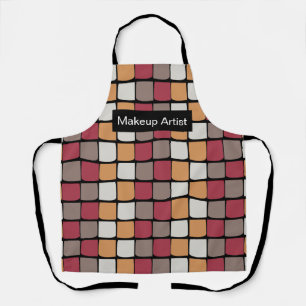 Tablier Motif géométrique de blocs de couleur