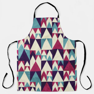 Tablier Motif géométrique triangle rétro