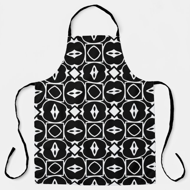 Tablier motif géométrique vintage. Eléments répétés styl (Recto)